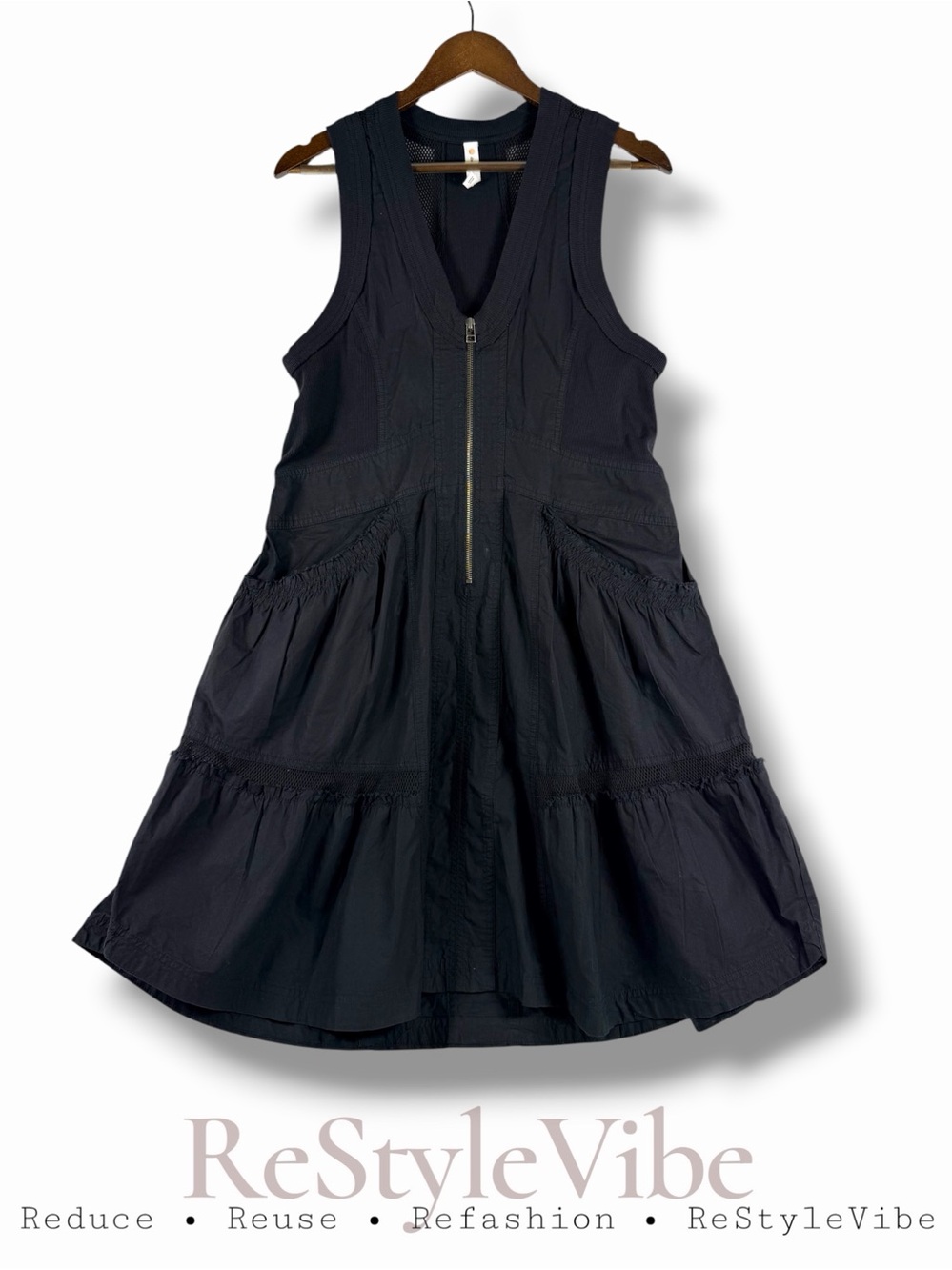 DAILY PRACTICE ANTHROPOLOGIE Women’s Size S Dress Midi Casual Mesh Details